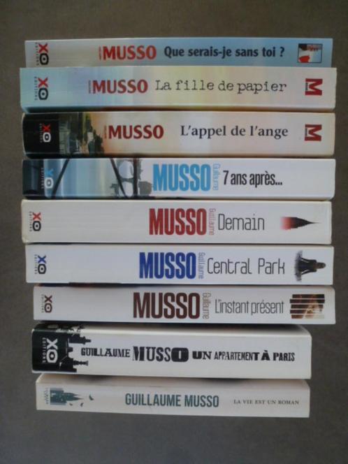 9 romans de Guillaume MUSSO grands formats, Boeken, Science fiction, Gelezen, Ophalen of Verzenden