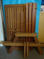 tuintafelbank (nooit gebruikt), Jardin & Terrasse, Tables de jardin, Enlèvement, Neuf, Rectangulaire, Bois