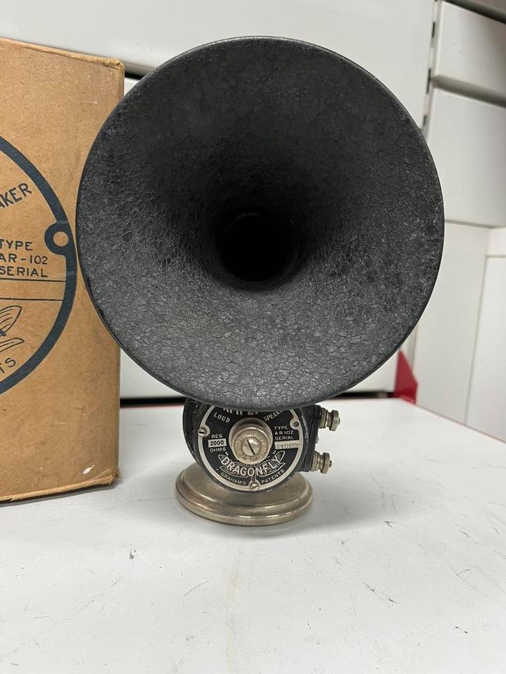 Zeldzame vintage AMPLION DRAGONFLY AR-102 luidspreker - 1920, Antiek en Kunst, Antiek | Tv's en Audio, Ophalen