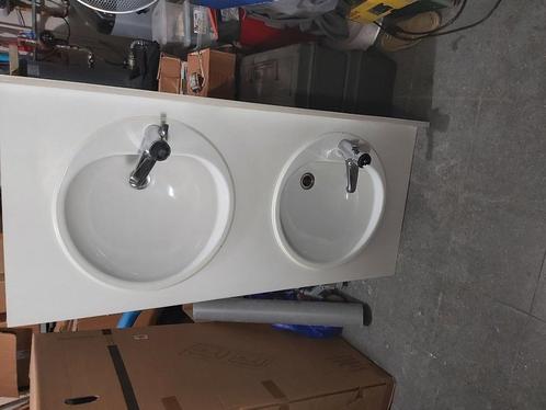 2 geëmailleerde gietijzeren wasbakken GRATIS, Doe-het-zelf en Bouw, Sanitair, Gebruikt, Wastafel, Inox, Ophalen