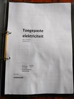 Cursus toegepaste elektriciteit, Boeken, Studieboeken en Cursussen, Ophalen of Verzenden, Zo goed als nieuw, Hoger Onderwijs