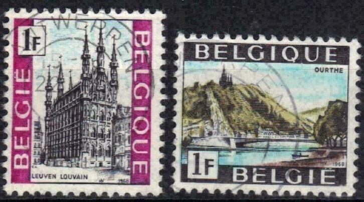 Belgie 1968 - Yvert/OBP 1480/1481 - Toerisme (ST), Postzegels en Munten, Postzegels | Europa | België, Gestempeld, Gestempeld