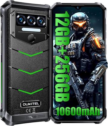 OUKITEL WP38 Outdoor Mobile Phone - 10600 mAh 12GB + 256GB beschikbaar voor biedingen