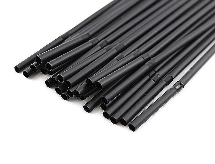 Doos met 10.000 opvouwbare plastic rietjes (zwart, kleur), Hobby en Vrije tijd, Feestartikelen, Zo goed als nieuw, Ophalen of Verzenden