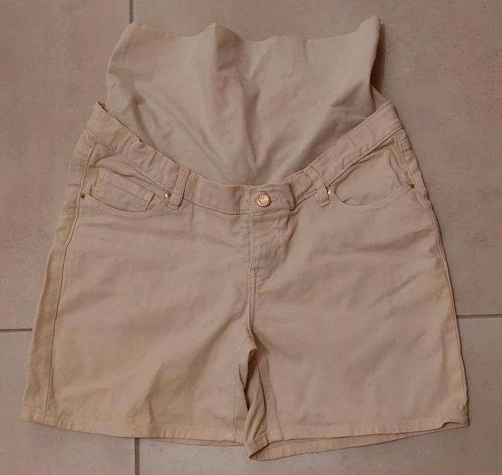 Short de grossesse jean beige taille 38, Kleding | Dames, Zwangerschapskleding, Gedragen, Overige typen, Maat 38/40 (M), Beige