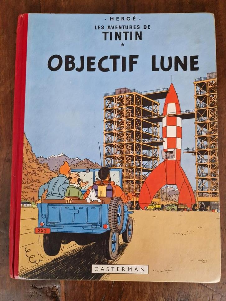 TIN TIN : OBJECTIF LUNE : EO- B8 1953, Boeken, Stripverhalen, Gelezen, Eén stripboek, Ophalen
