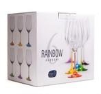Bohemia Rainbow Wijnglazen - 6 stuks, Verzamelen, Glas en Drinkglazen, Ophalen of Verzenden, Nieuw, Overige typen