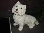 Statue de Westie (West Highland White Terrier) en plastique, Jardin & Terrasse, Statues de jardin, Animal, Synthétique, Utilisé