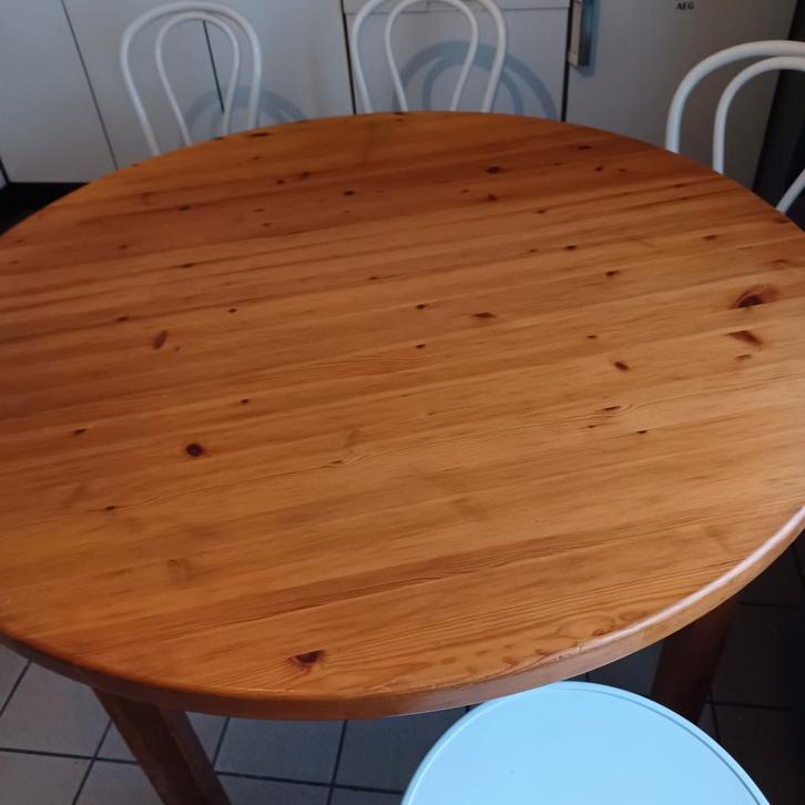 Houten keukentafel, Huis en Inrichting, Tafels | Statafels, Gebruikt, Ophalen