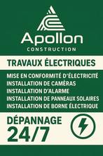 Apollon Construction – Électricien 24/7 à Bruxelles, Diensten en Vakmensen, 24-uursservice