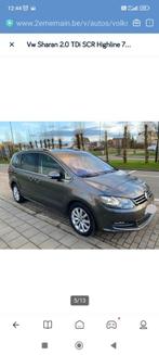 VW Sharan 7n volledige opties Euro6, Auto's, Volkswagen, Voorwielaandrijving, Monovolume, Alcantara, 7 zetels