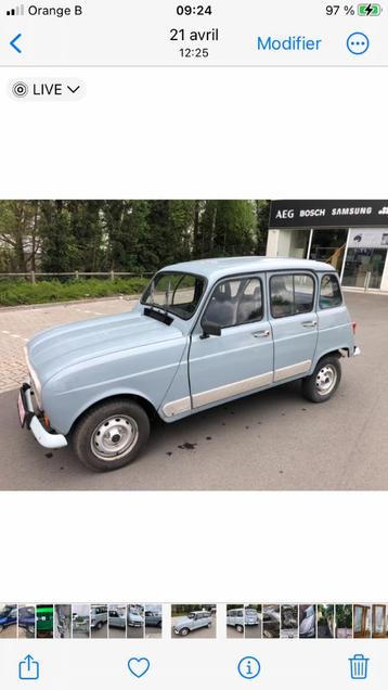 Renault 4 GTL aucuns frais  beschikbaar voor biedingen
