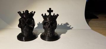 pièces d'échec skull réalisées à l'imprimante 3D beschikbaar voor biedingen