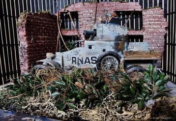 Diorama WO1 1915 Lanchester 38hp pantserwagen 1/18  beschikbaar voor biedingen