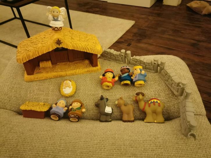 Kerststal fisher price, Kinderen en Baby's, Speelgoed | Fisher-Price, Zo goed als nieuw, Met licht, Ophalen of Verzenden