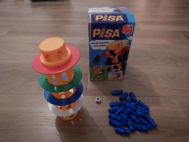 Toren van Pisa - Jumbo - origineel spel, Hobby en Vrije tijd, Gezelschapsspellen | Kaartspellen, Zo goed als nieuw, Een of twee spelers