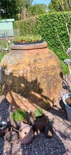 Terracotta vaas 150jaar oud, Tuin en Terras, Ophalen