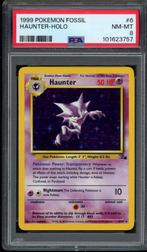Haunter Holo PSA 8 - 6/62 - Fossil 1999, Hobby en Vrije tijd, Verzamelkaartspellen | Pokémon, Verzenden, Zo goed als nieuw, Losse kaart