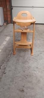 Kinderstoel Tiamo massief blank hout, Kinderen en Baby's, Kinderstoelen, Ophalen, Gebruikt, Meegroeistoel, Gordel(s)