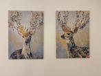IKEA PJÄTTERYD 2 x canvas kleurrijk rendier, Ophalen, Zo goed als nieuw
