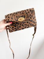 NIEUW lederen schoudertasje panter, Overige merken, Bruin, Nieuw, Ophalen of Verzenden