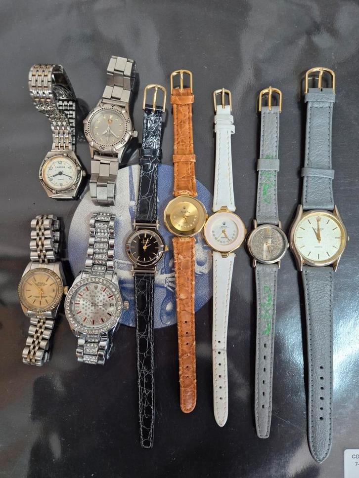 Partij horloges lot watches verzameling montres, Handtassen en Accessoires, Horloges | Dames, Gebruikt, Polshorloge, Overige merken