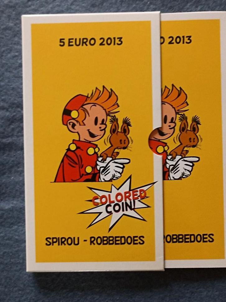 Belgique 5 euro 2013 SPIROU - Argent - Couleurs, Timbres & Monnaies, Monnaies | Belgique, Argent, Argent, Enlèvement ou Envoi