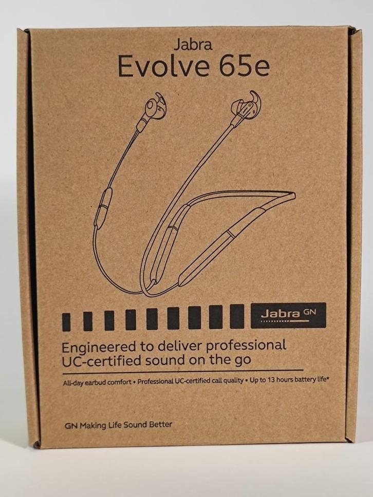 Jabra Evolve 65e MS & Link 370 Headset - Zwart | Nieuw, Audio, Tv en Foto, Hoofdtelefoons