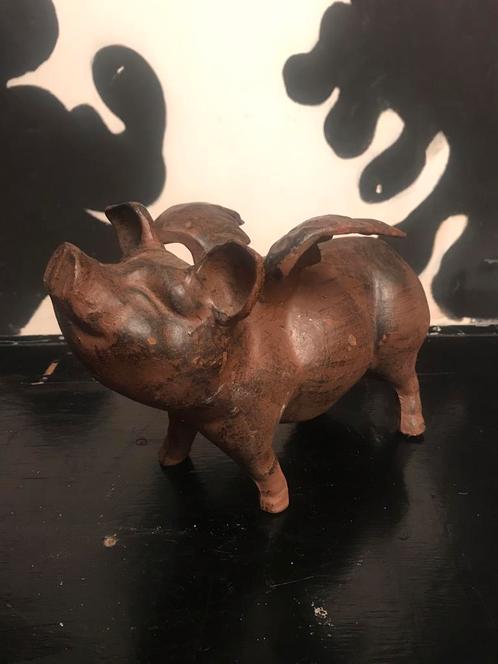 FLYING PIG ( MANCHESTER 1850-1860 ), Antiek en Kunst, Kunst | Designobjecten, Ophalen
