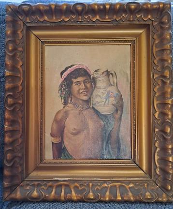 Belle peinture ancienne de J. Coeck, Enlèvement