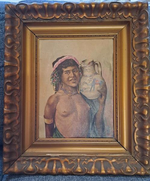Fraai antiek schilderij J. Coeck, Antiek en Kunst, Kunst | Schilderijen | Klassiek, Ophalen