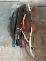 2 bogen met tas en.pijlen, Sport en Fitness, Handboogschieten, Ophalen, Gebruikt, Pijlen