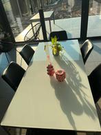 Glazen tafel (zonder stoelen), Huis en Inrichting, Tafels | Eettafels, 150 tot 200 cm, Glas, Gebruikt, Rechthoekig