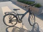 Jongens fiets zwart-blauw 7-12 jaar, Fietsen en Brommers, Ophalen, Gebruikt