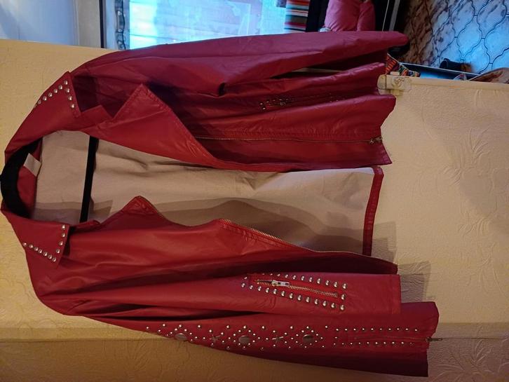 Originele jas imitatieleer maat L, Kleding | Dames, Jassen | Zomer, Nieuw, Ophalen of Verzenden