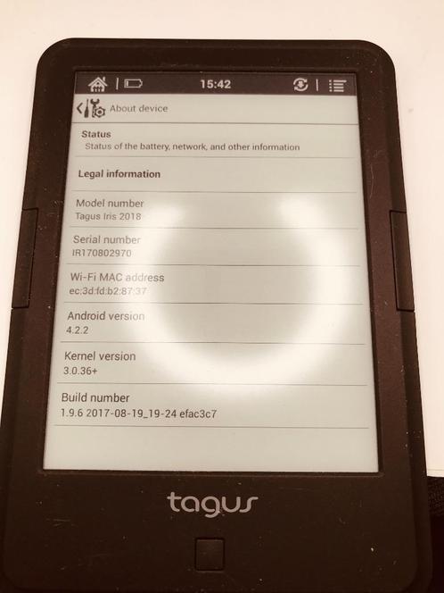 E-Reader  Targus met LICHT +books  touchscreen USED (039_ER_, Caravans en Kamperen, Kampeergereedschap, Gebruikt, Ophalen of Verzenden