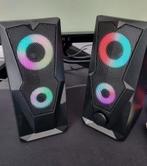 Haut-parleurs Gamer RGB – Son Puissant & Style, Ophalen of Verzenden, Zo goed als nieuw