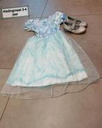 Set Frozen kleed+schoenen, Kinderen en Baby's, Carnavalskleding en Verkleedspullen, Gebruikt, Ophalen