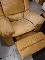 Fauteuil relax cuir, Ophalen, Gebruikt, 75 tot 100 cm, Leer