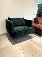 Velvet groen loveseat van Sissy-Boy, Ophalen, Metaal, 75 tot 100 cm, Zo goed als nieuw