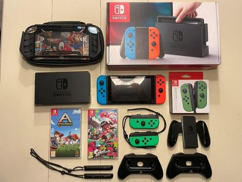 Nintendo Switch met games en accessoires, Games en Spelcomputers, Spelcomputers | Nintendo Switch, Met games, Ophalen of Verzenden