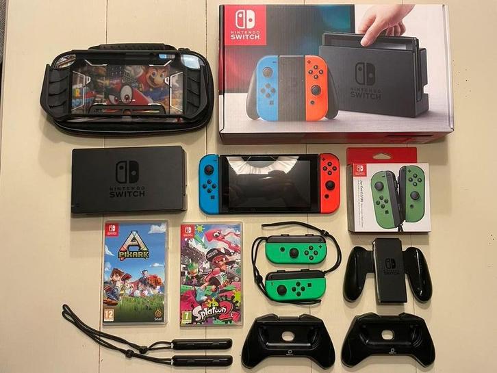 Nintendo Switch met games en accessoires, Games en Spelcomputers, Spelcomputers | Nintendo Switch, Met games, Ophalen of Verzenden