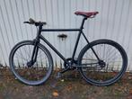 Single speed fiets zwart, Fietsen en Brommers, Fietsen | Racefietsen, Ophalen, Gebruikt, Carbon, Overige merken