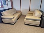 BEIGE LEDEREN SALON 3 EN 2 ZIT, Ophalen, Gebruikt