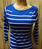 Tex : nieuw longsleeve t-shirt blauw wit 3/4 mouwen , maat L, Kleding | Dames, T-shirts, Blauw, Maat 42/44 (L), Nieuw, Ophalen of Verzenden