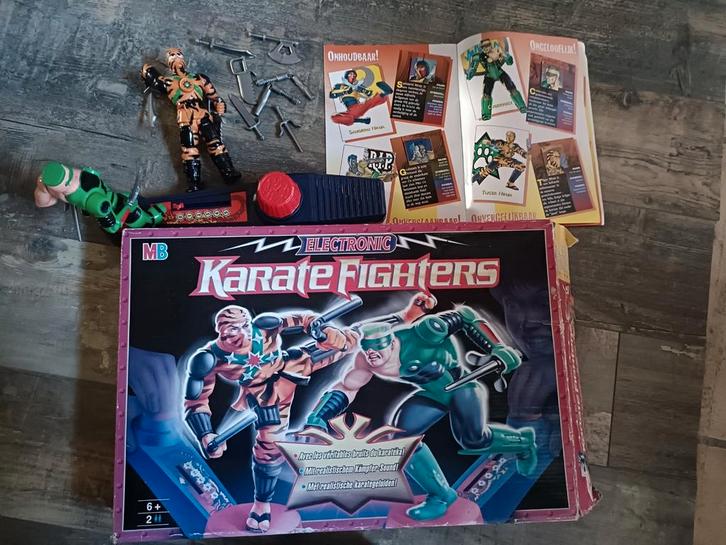 MB 1996 Electronic Karate Fighters in doos, Verzamelen, Speelgoed, Gebruikt, Ophalen of Verzenden