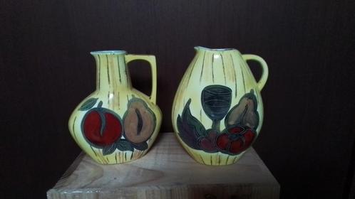 2 vintage keramiek vaasjes, Antiek en Kunst, Antiek | Keramiek en Aardewerk, Ophalen of Verzenden