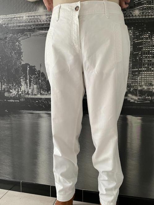 witte broek Zaffiri - Size 44/46, Vêtements | Femmes, Culottes & Pantalons, Comme neuf, Taille 46/48 (XL) ou plus grande, Blanc