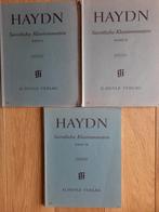 Haydn Samtliche Klaviersonaten 3 banden, Musique & Instruments, Partitions, Enlèvement, Utilisé