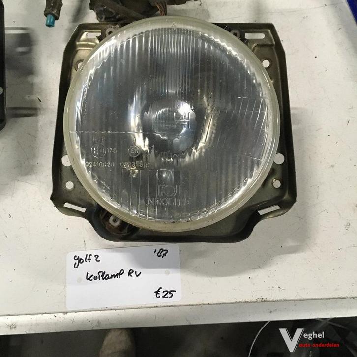 Vw Golf 2 1987 Koplamp Rechtsvoor of Linksvoor, Auto-onderdelen, Verlichting, Gebruikt, Ophalen of Verzenden